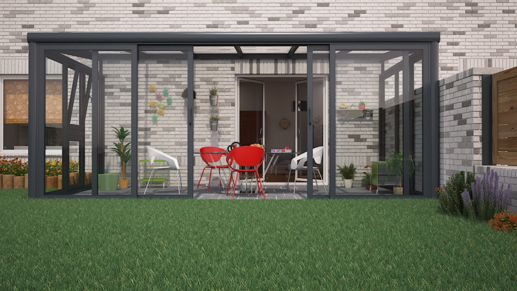 aluminium schuifdeur veranda