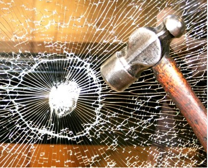 Veiligheidsglas in aluminium schuifdeur
