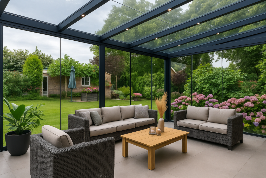 Terrasoverkapping glas