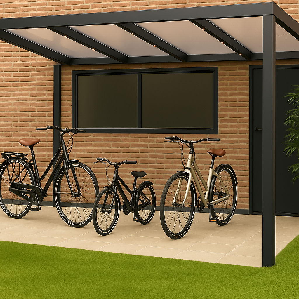 carport fietsen stalling
