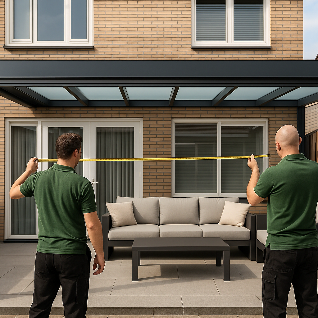 voorbereiding glazen schuifdeur plaatsen