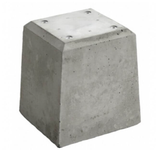 Betonpoeren voor veranda of terrasoverkapping voor een stevig fundiment