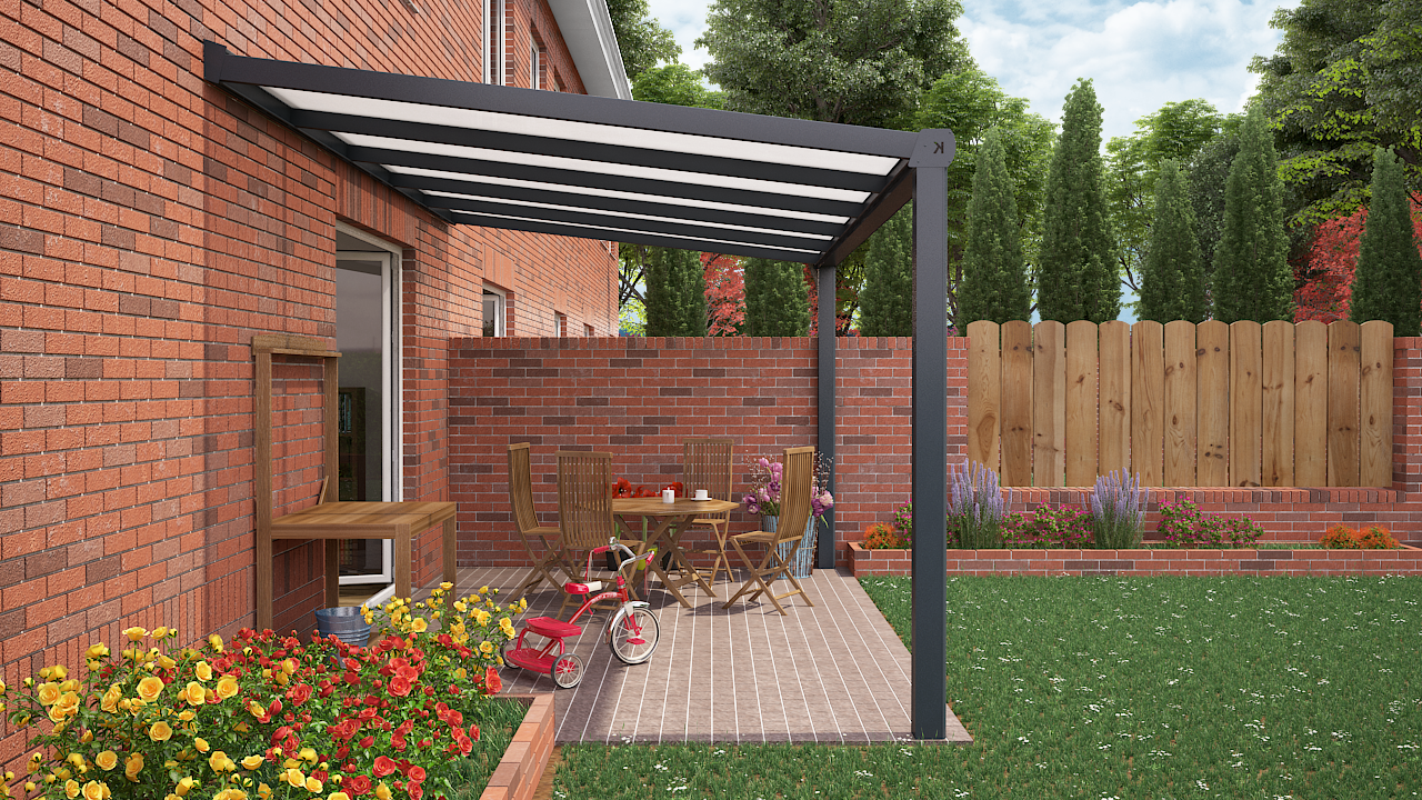 Veranda 500 x 300 polycarbonaat - Image 3