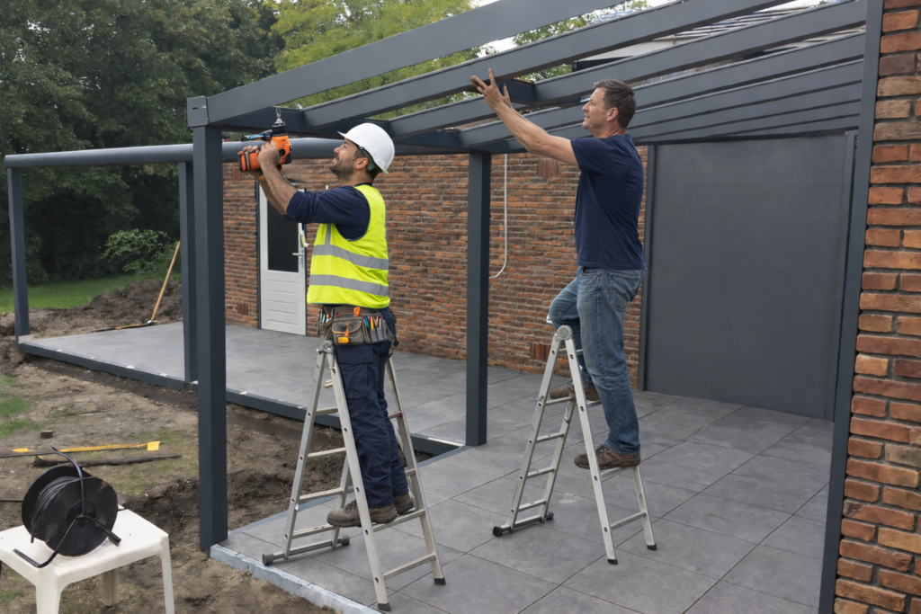 zelf carport bouwen met een erkende vakman