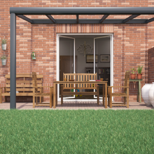 Glazen veranda 500x350 antraciet prestige gelaagd veiligheidsglas 4.4.2