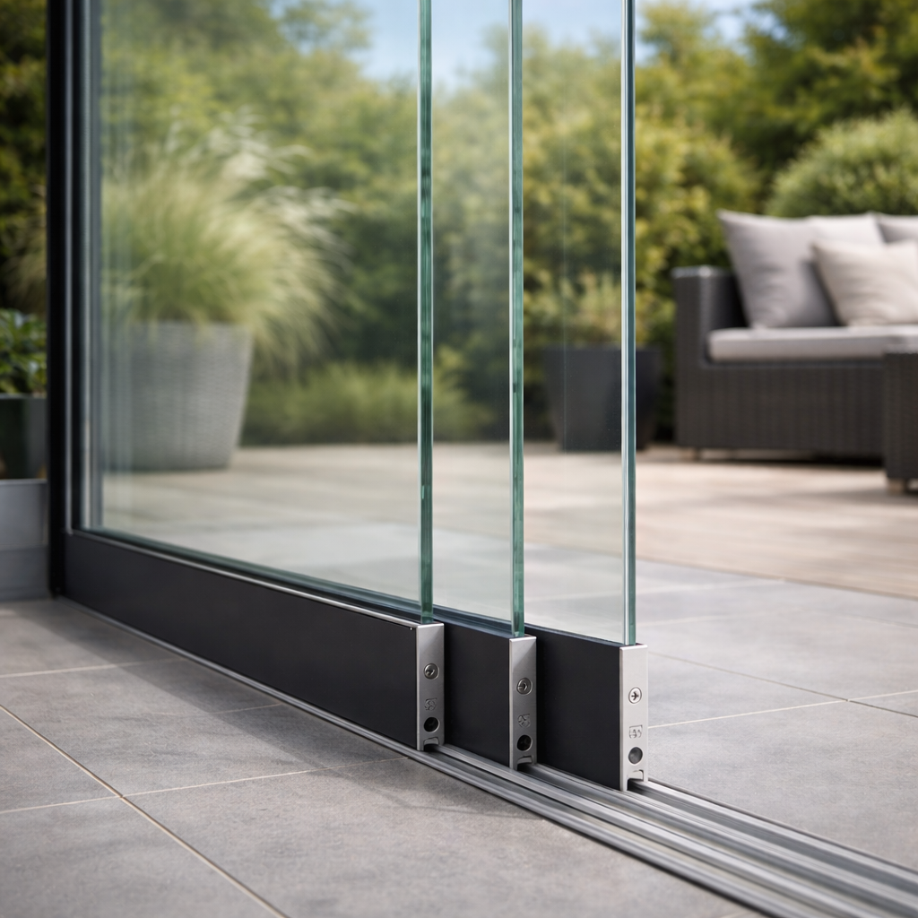 Glazen schuifdeur veranda